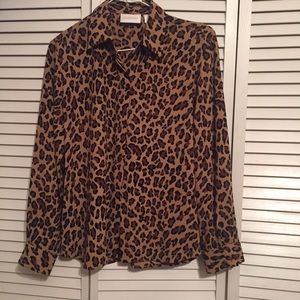 Liz Claiborne Leopard Print Blouse